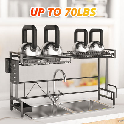 Sink Dish Drying Rack with Utensil Holder